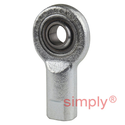 SKF SIL8C Left Hand Steel / PTFE Sintered Bronze Lined Plain Female Rod End M8 Thread