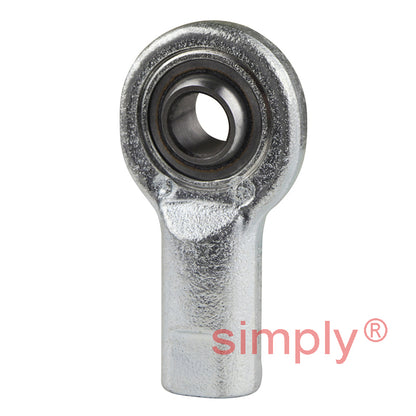 SKF SIL8C Left Hand Steel / PTFE Sintered Bronze Lined Plain Female Rod End M8 Thread