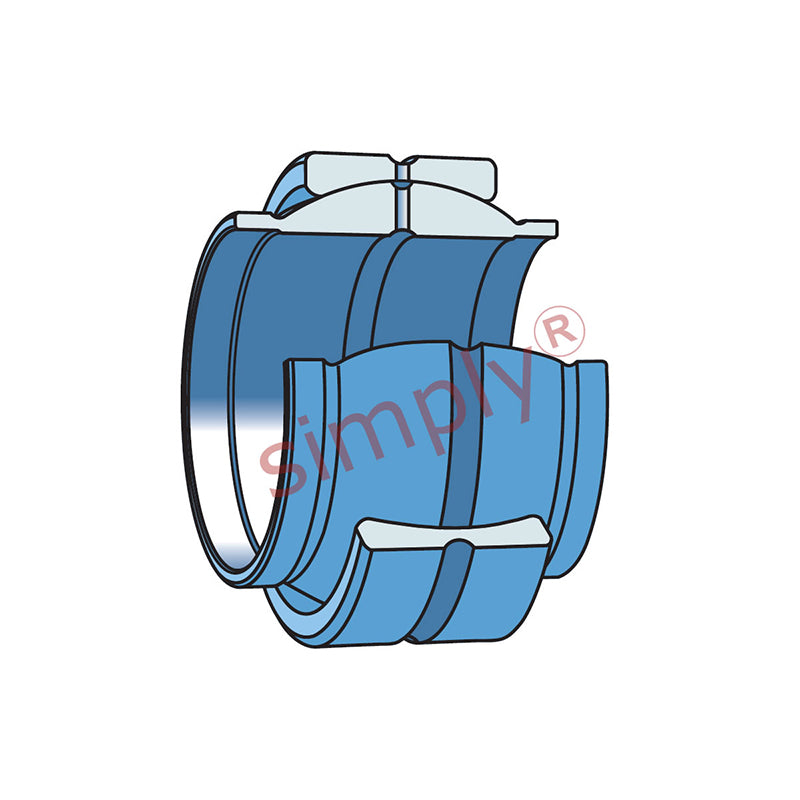 SKF GEG80ES Extended Inner Spherical Plain Bearing 80x120x80x45mm