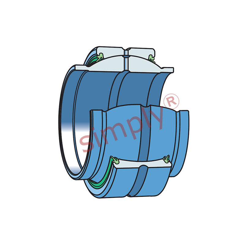 SKF GEM70ES2RS Extended Inner Spherical Plain Bearing 70x105x65x40mm
