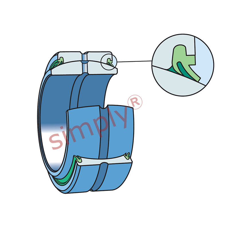 SKF GEZ408ES2RS Double Seal Spherical Plain Bearing 114.3x177.8x100.01x85.73mm - Allow 2-3 Days
