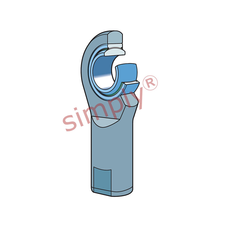 SKF SIL35TXE2LS Left Hand Steel / PTFE Fabric Lined Plain Female Rod End M36x3 Thread