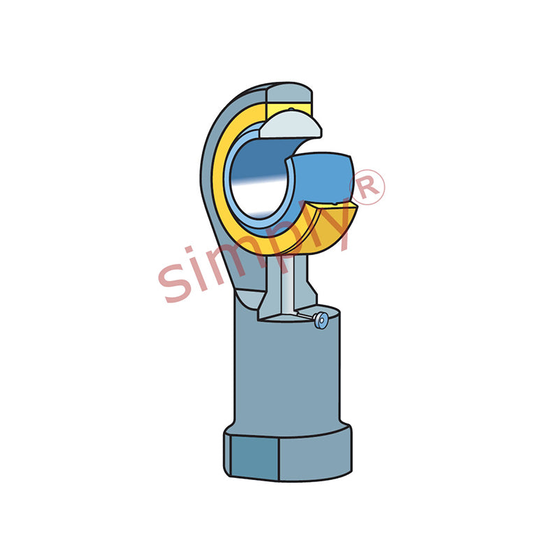 SKF SILKAC12M Left Hand Steel / Bronze Lined Plain Female Rod End M12 Thread