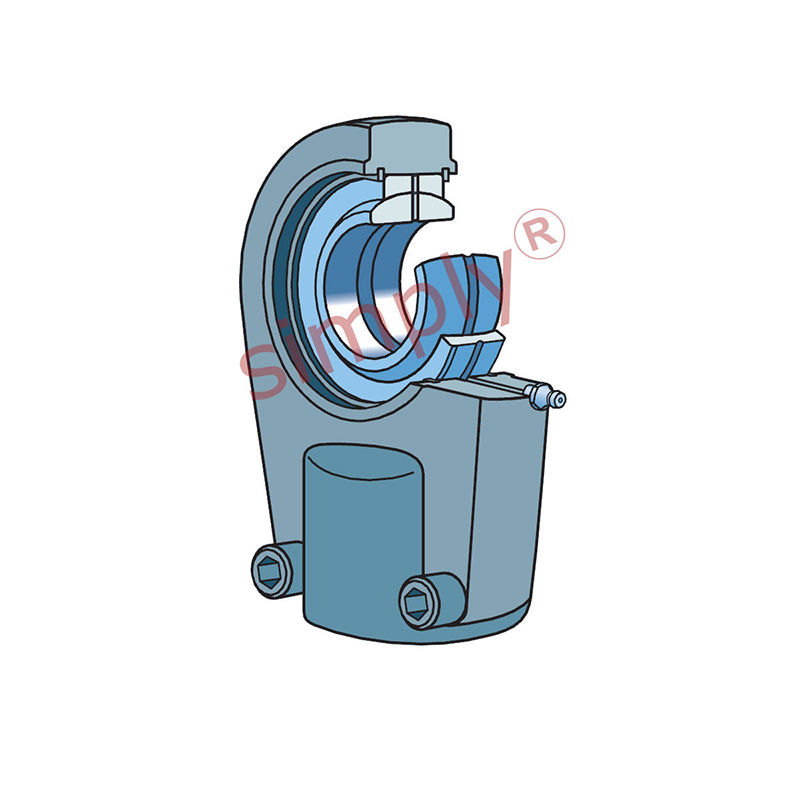SKF SIR100ES Right Hand Steel / Steel Clamp Type Female Rod End M110x2 Thread