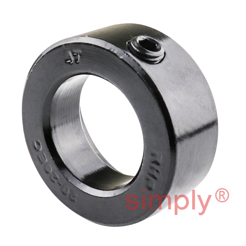 RHP SL20EC Two Bolt Cast Iron Pillow Block and 20mm Bore Eccentic Collar Flat Back Insert
