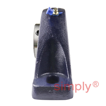 RHP SL45 Two Bolt Cast Iron Pillow Block and 45mm Bore Grub Screw Full Width Insert