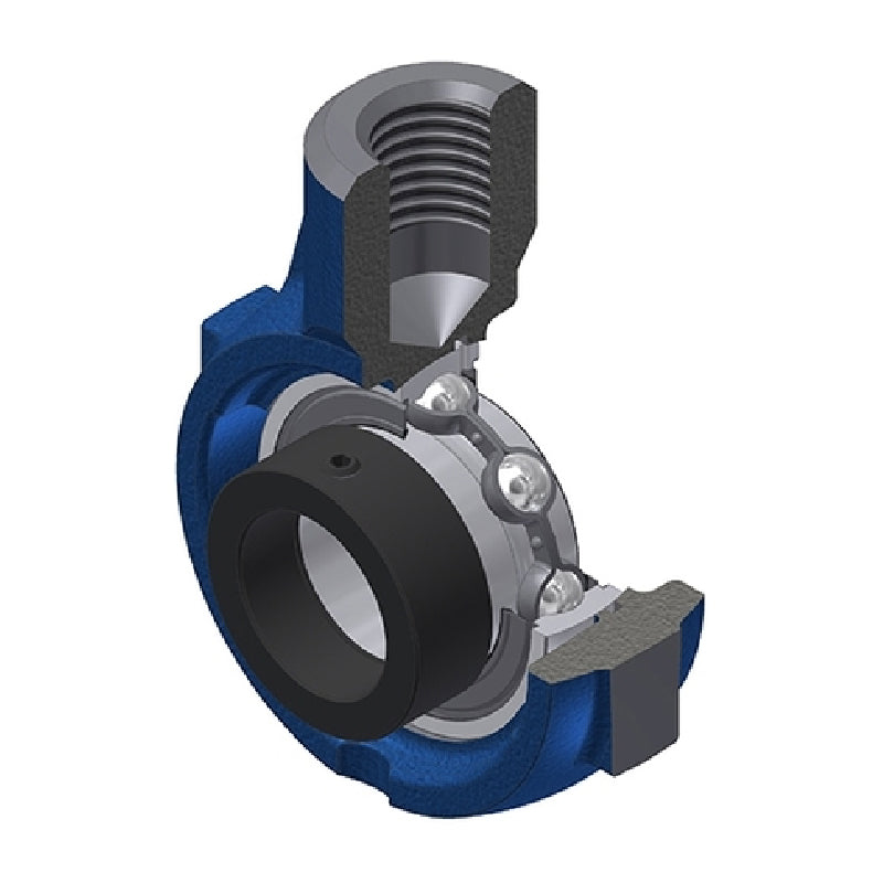 SNR ESEHE202 Metric Cast Iron Hanger Bearing Unit with Eccentric Collar Insert 15mm Bore - Allow 2-3 Days
