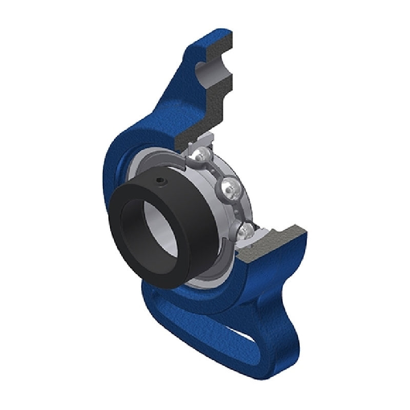 SNR ESFA201 Metric Cast Iron Adjustable Flange Unit with Eccentric Collar Insert 12mm Bore - Allow 2-3 Days