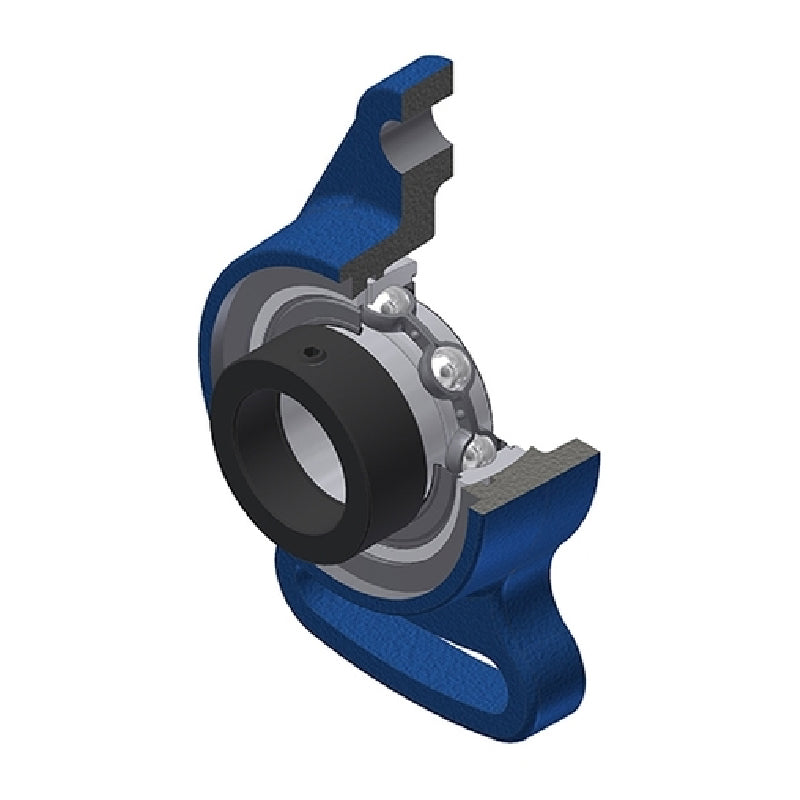 SNR ESFA203N Metric Cast Iron Adjustable Flange Unit with Eccentric Collar Insert 17mm Bore - Allow 2-3 Days
