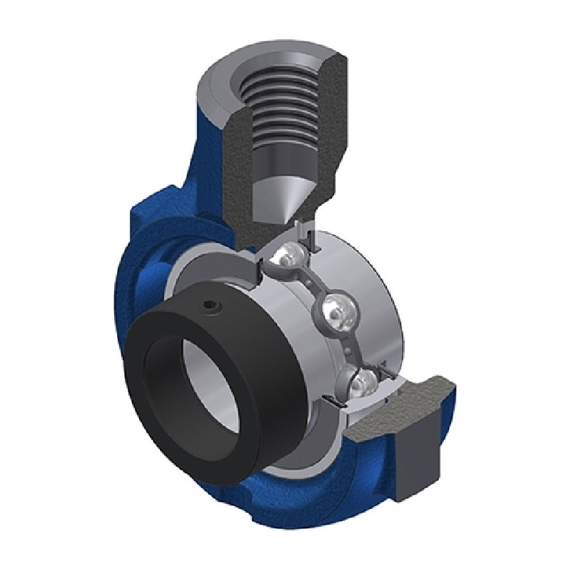 SNR EXEHE206 Metric Cast Iron Hanger Bearing Unit with Eccentric Collar Insert 30mm Bore - Allow 2-3 Days