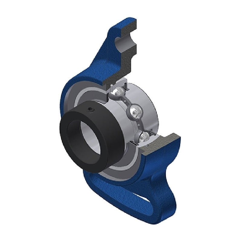 SNR EXFA201N Metric Cast Iron Adjustable Flange Unit with Eccentric Collar Insert 12mm Bore - Allow 2-3 Days