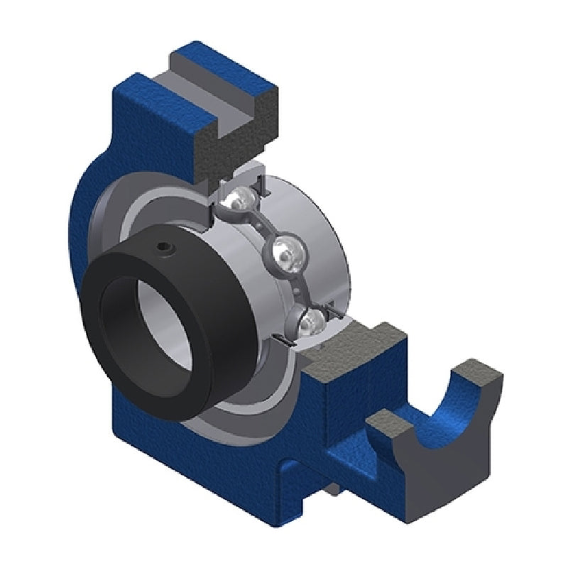 SNR EXT211N Metric Cast Iron Take Up Unit with Eccentric Collar Insert 55mm Bore - Allow 2-3 Days