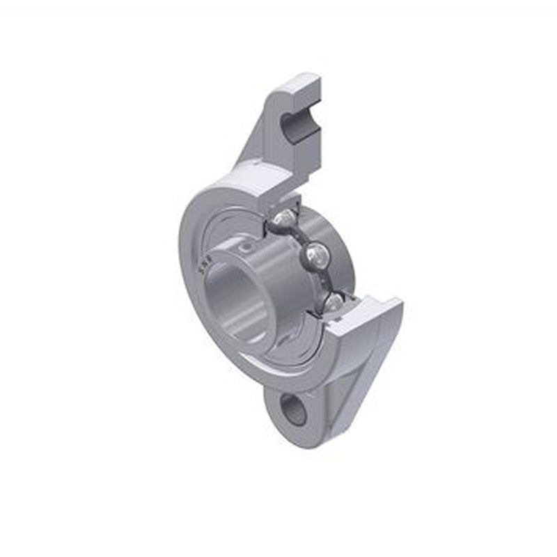 SNR MUCNFL206-20 Imperial Thermoplastic Two Bolt Oval Flanged Bracket Housing Unit with 1-1/4 inch Bore Insert - Allow 2-3 Days