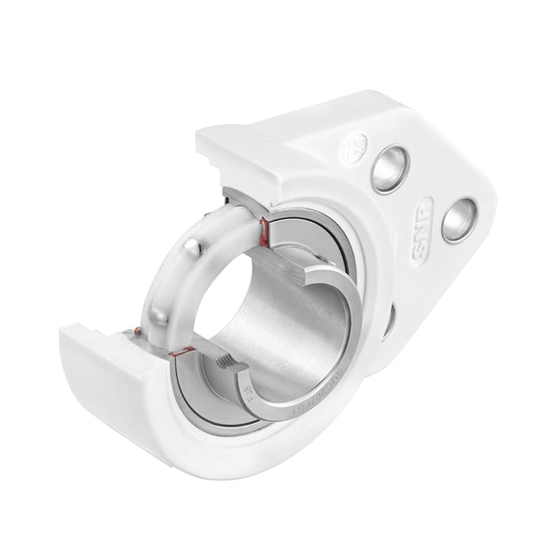 SNR SUCFBL204FG1 Metric Sentinel Thermoplastic Three Bolt Flanged Bracket Housing Unit with 20mm Bore Insert - Allow 2-3 Days