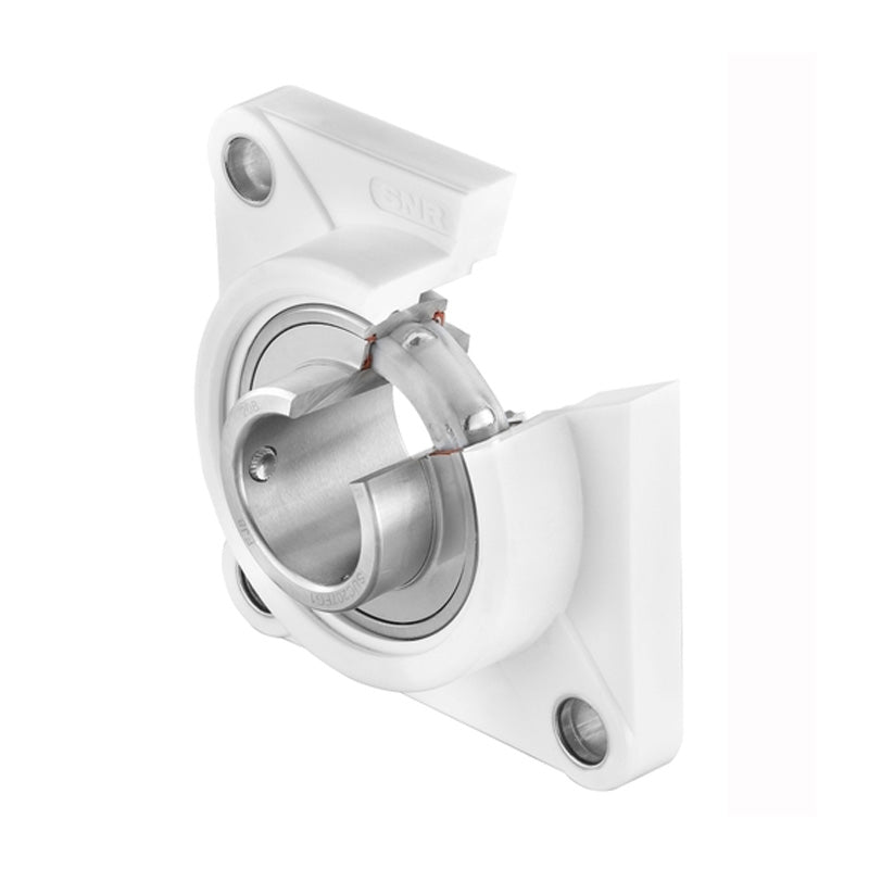 SNR SUCFPL204FG1 Metric Sentinel Thermoplastic Four Bolt Square Flanged Bracket Housing Unit with20mm Bore Insert - Allow 2-3 Days