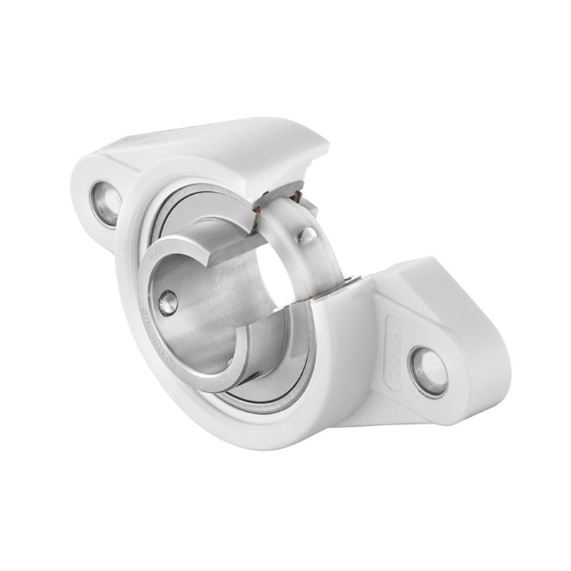 SNR SUCNFL205FG1 Metric Sentinel Thermoplastic Four Bolt Square Flanged Bracket Housing Unit with25mm Bore Insert - Allow 2-3 Days