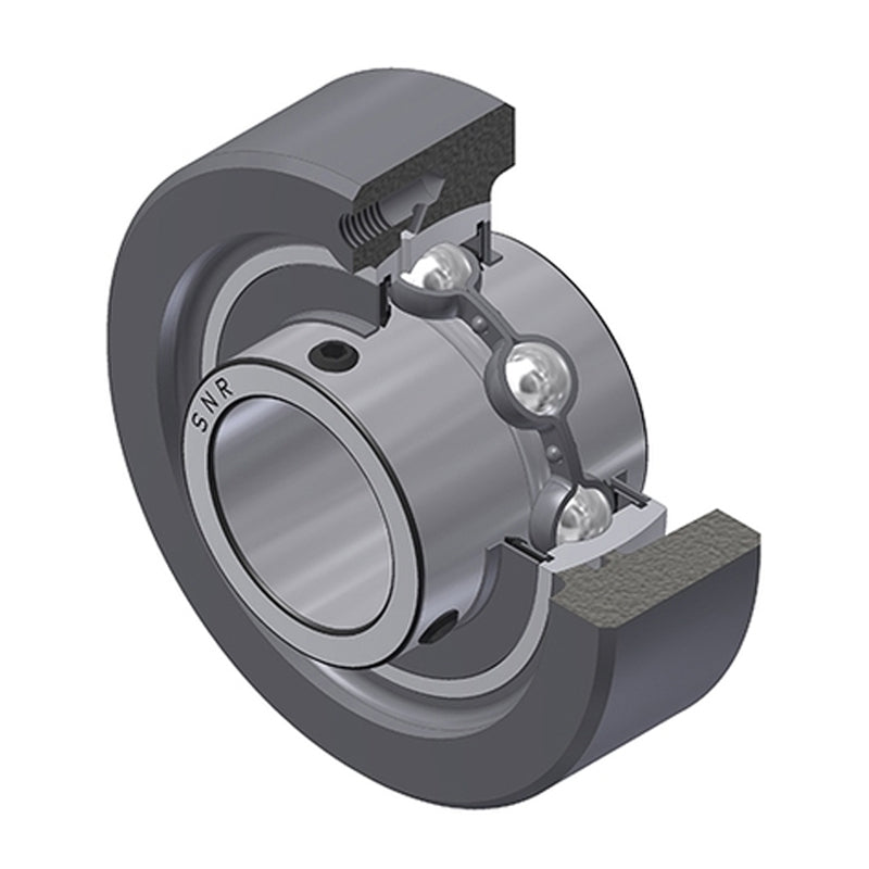 SNR UCC211 Metric Cast Iron Cartridge Unit with 55mm Bore Insert 35mm Outside Dia - Allow 2-3 Days