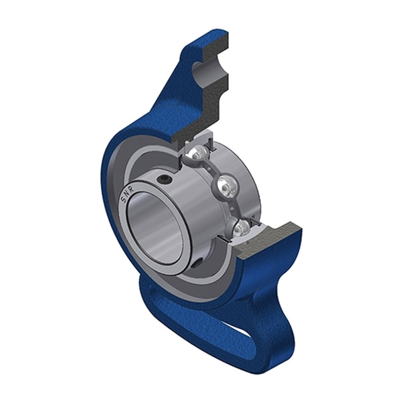 SNR UCFA201N Metric Cast Iron Adjustable Flange Unit with 12mm Insert - Allow 2-3 Days