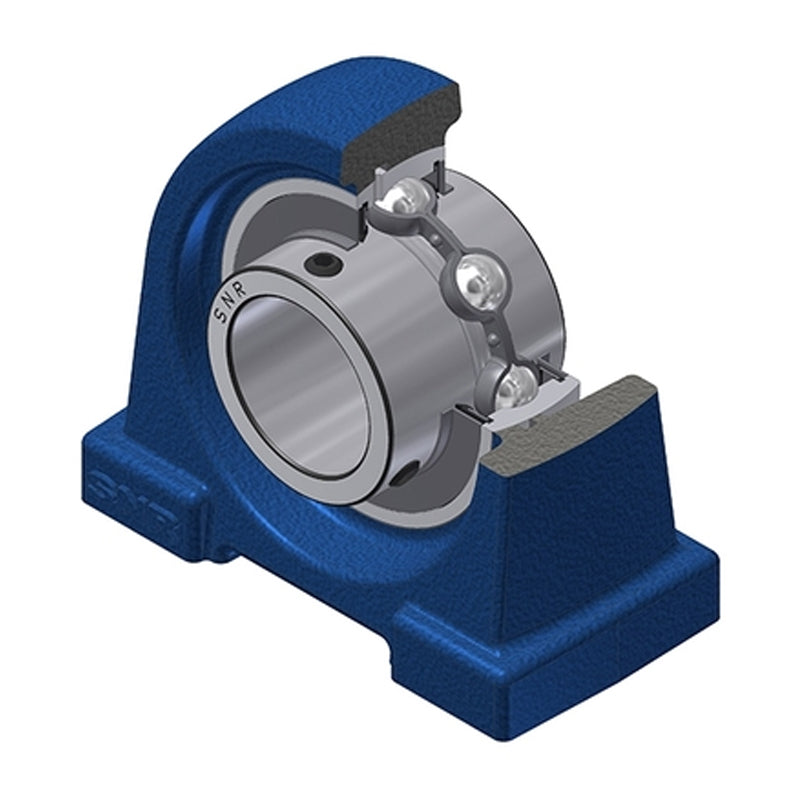 SNR UCPA207 Threaded Base Small Footprint Metric Pillow / Plummer Block Housing Supplied with 35mm Bore Insert - Allow 2-3 Days