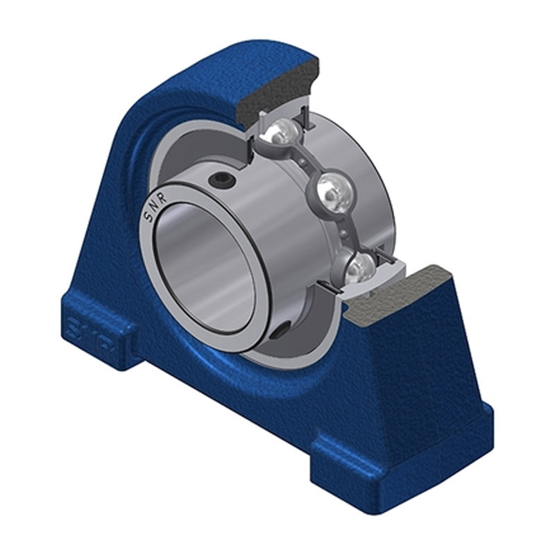 SNR UCPAE204T04 Threaded Base Small Footprint Metric Pillow / Plummer Block Housing Supplied with 20mm Bore Insert Low Temperature Version - Allow 2-3 Days