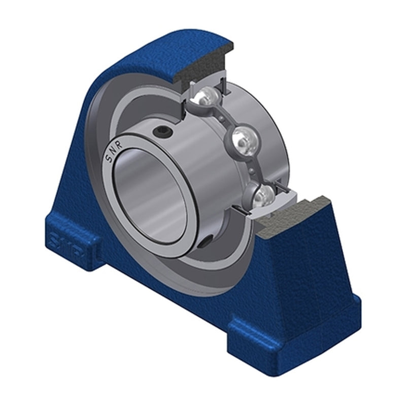 SNR UCPAE208N Threaded Base Small Footprint Metric Pillow / Plummer Block Housing Supplied with 40mm Bore Insert - Allow 2-3 Days
