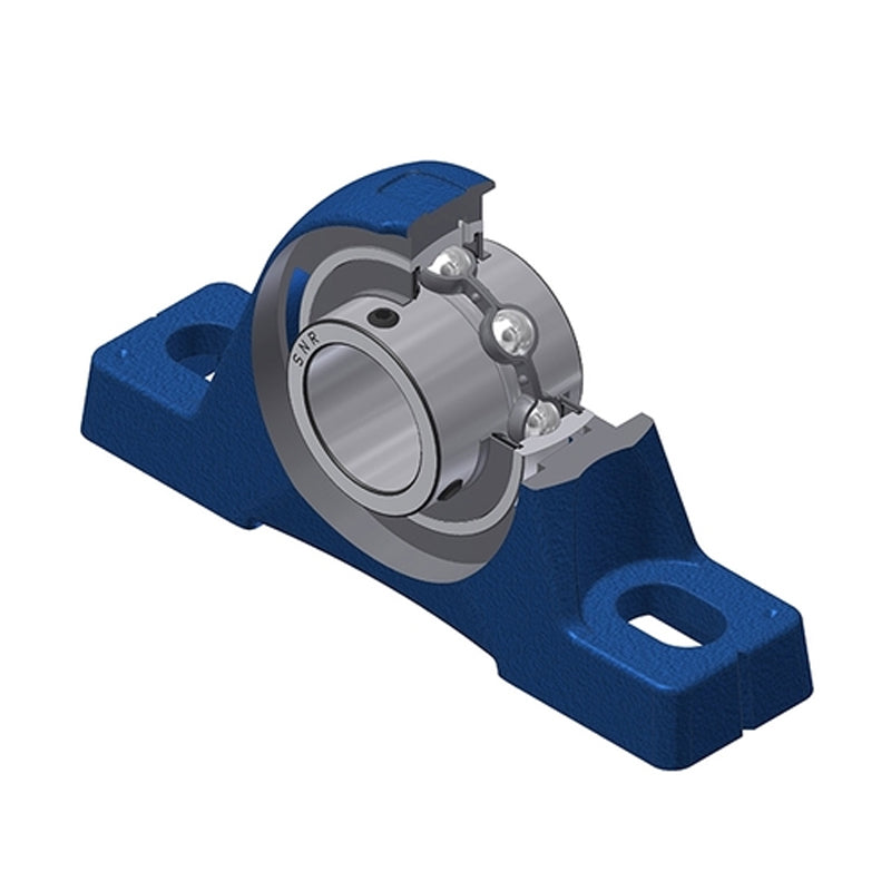 SNR UCPE207-20N Imperial Cast Iron Two Bolt Pillow / Plummer Block Housing with 1-1/4 inch Bore Insert - Allow 2-3 Days