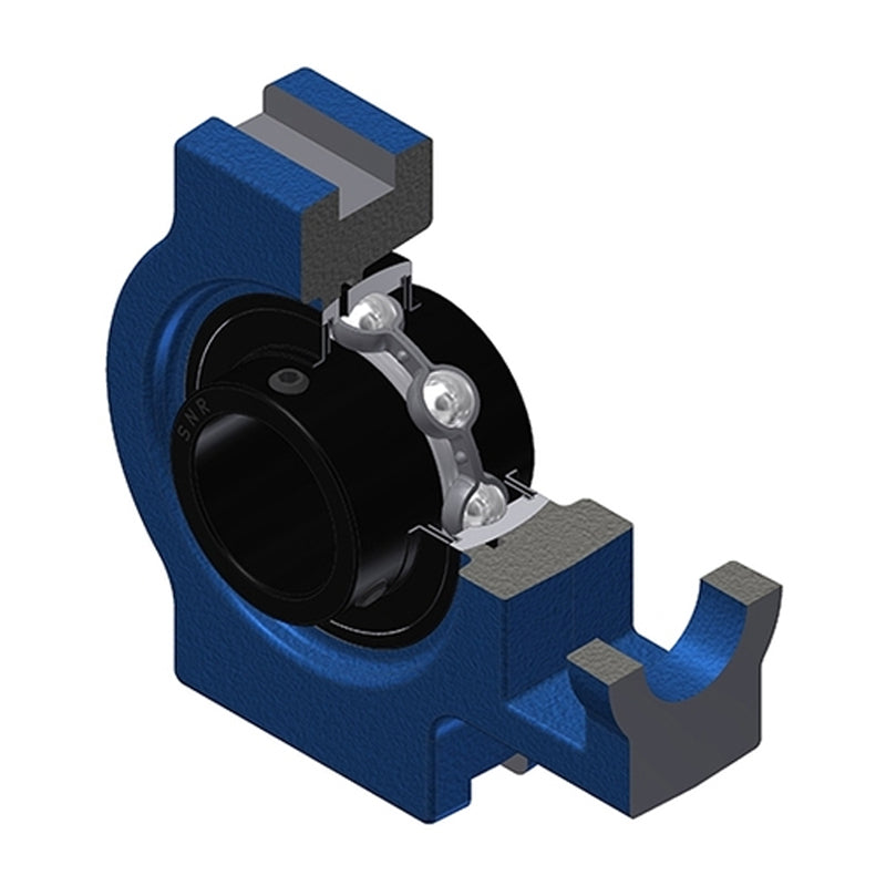 SNR UCT207T20 Metric Cast Iron Take Up Unit with 35mm Bore Bearing Unit Wide Temperature Version - Allow 2-3 Days