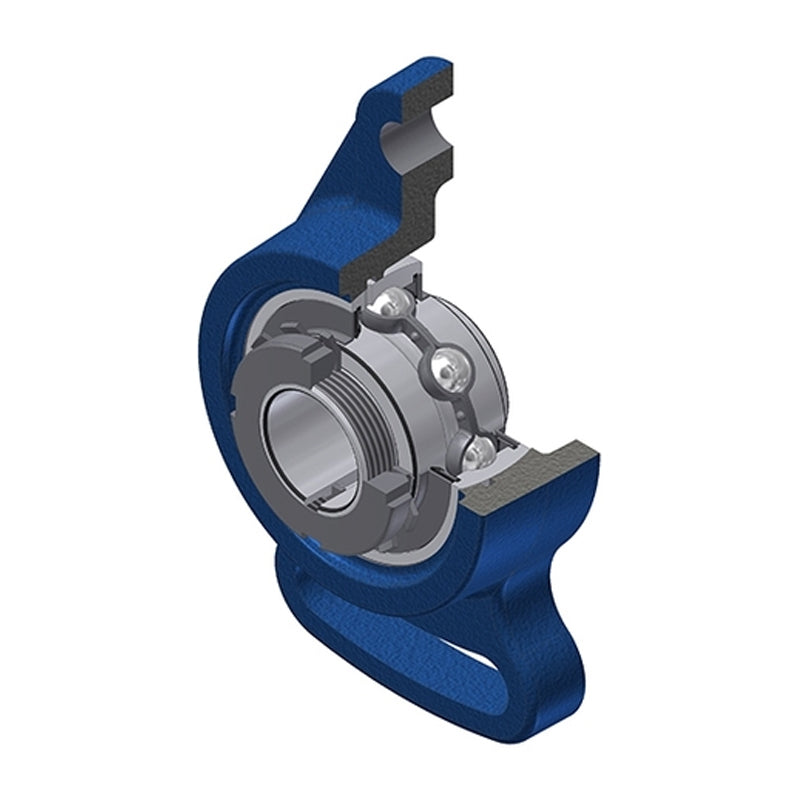 SNR UKFA209H Metric Cast Iron Adjustable Flange Housing Insert and Adaptor Sleeve Fits 40mm Shaft - Allow 2-3 Days