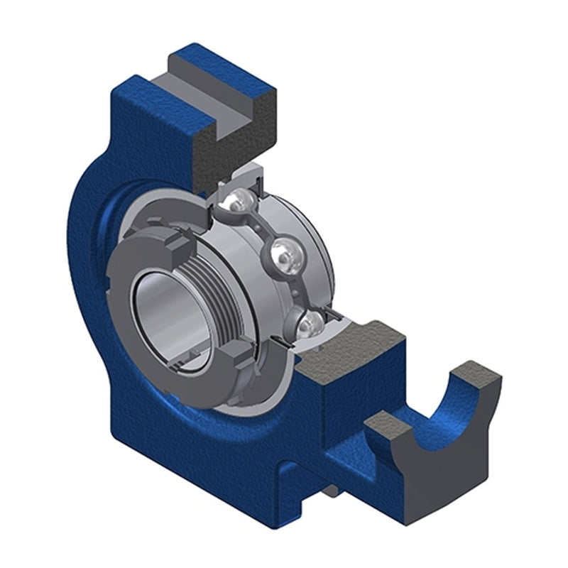 SNR UKT320H Metric Cast Iron Take Up Unit Insert and Adaptor Sleeve Fits 90mm Shaft - Allow 2-3 Days