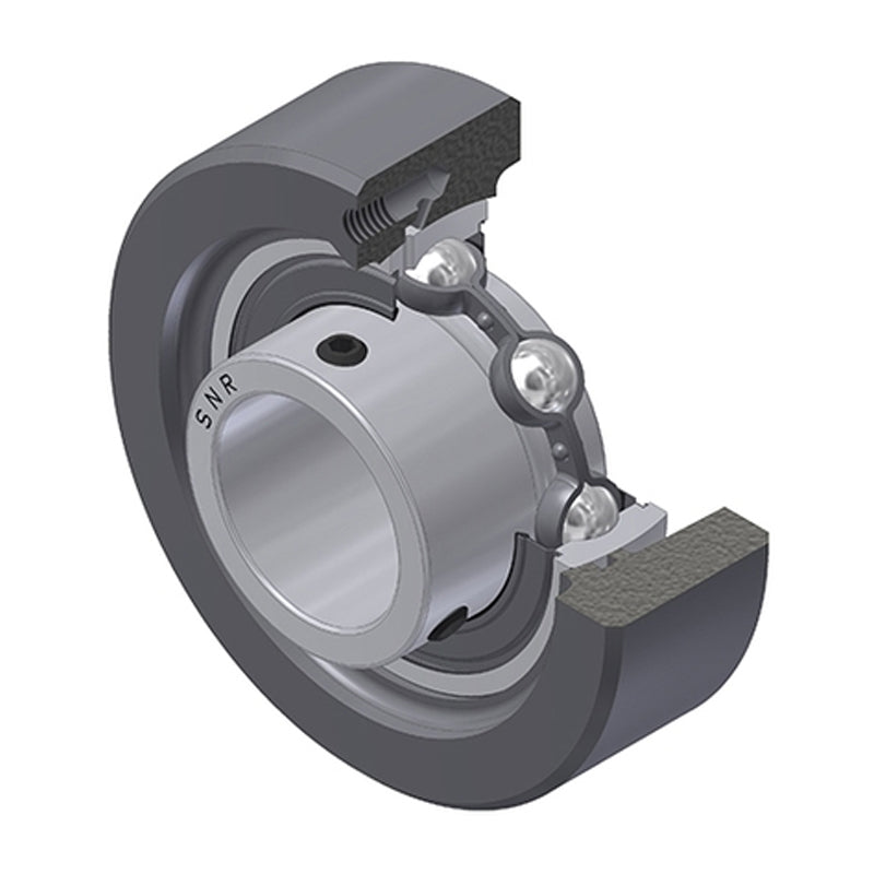 SNR USC207 Metric Cast Iron Cartridge Unit with 35mm Bore Insert 28mm Outside Dia - Allow 2-3 Days