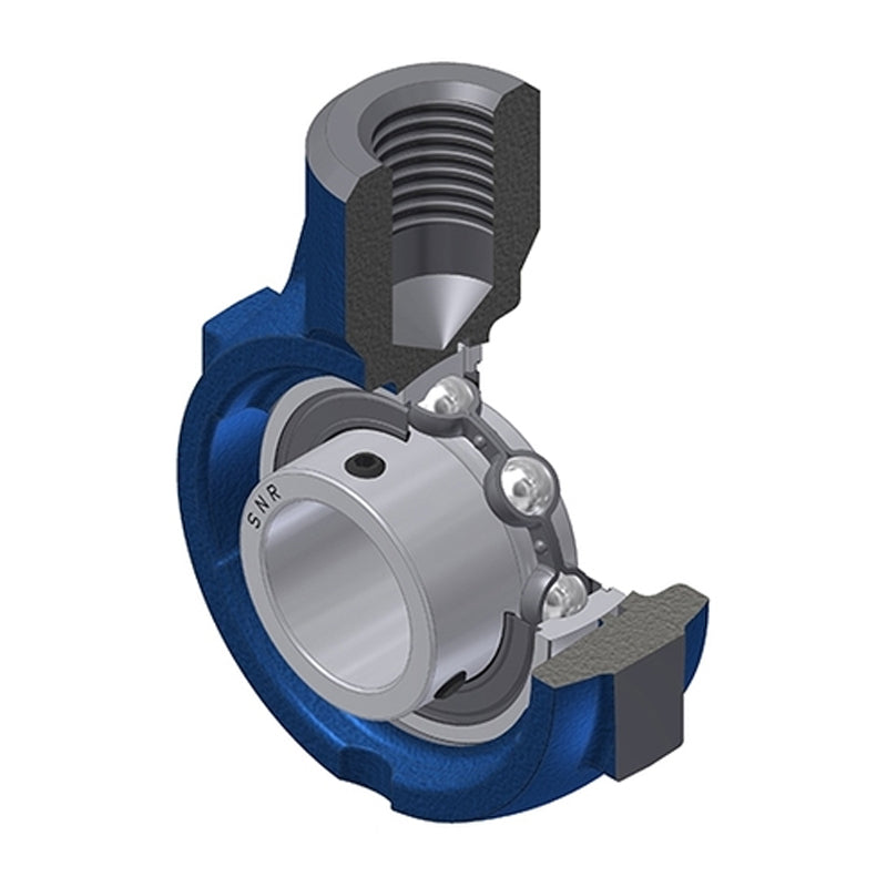 SNR USEHE206 Metric Cast Iron Hanger Bearing Unit with 30mm Bore Insert - Allow 2-3 Days
