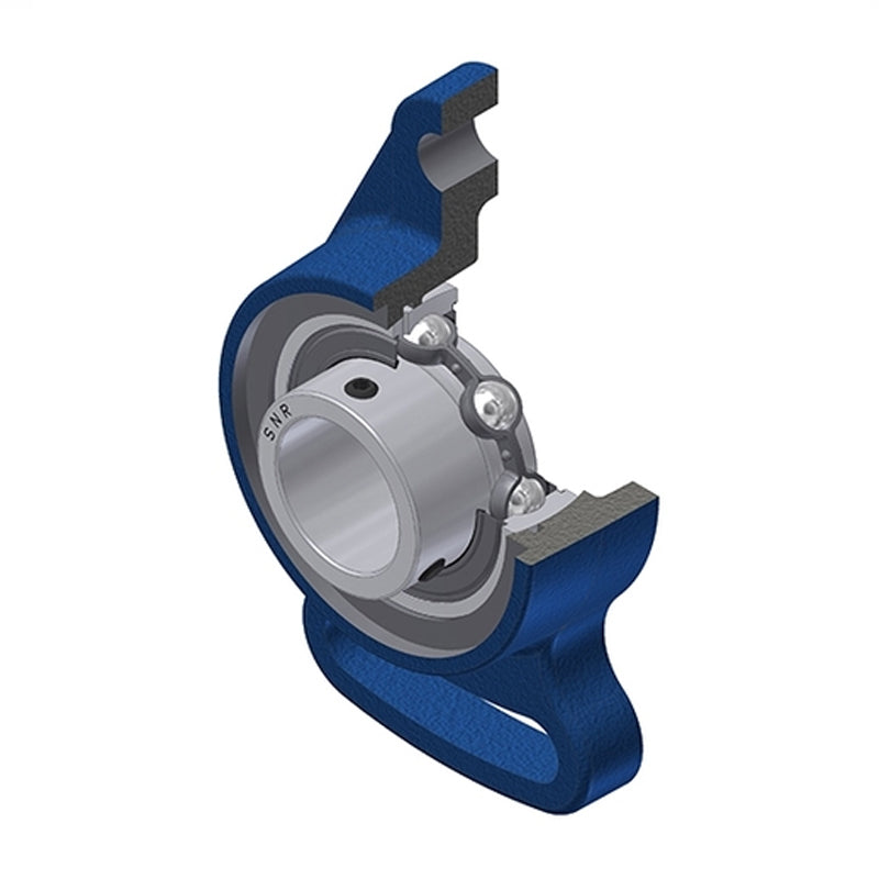 SNR USFA204N Metric Cast Iron Adjustable Flange Unit with 20mm Insert - Allow 2-3 Days