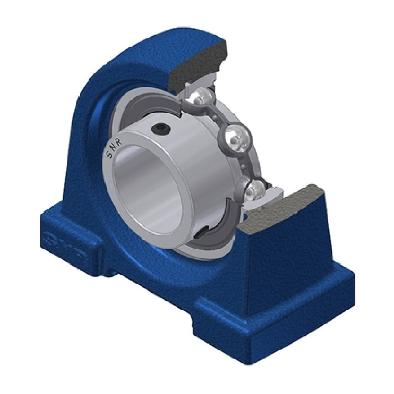 SNR USPA204 Threaded Base Small Footprint Metric Pillow / Plummer Block Housing Supplied with 20mm Bore Insert - Allow 2-3 Days
