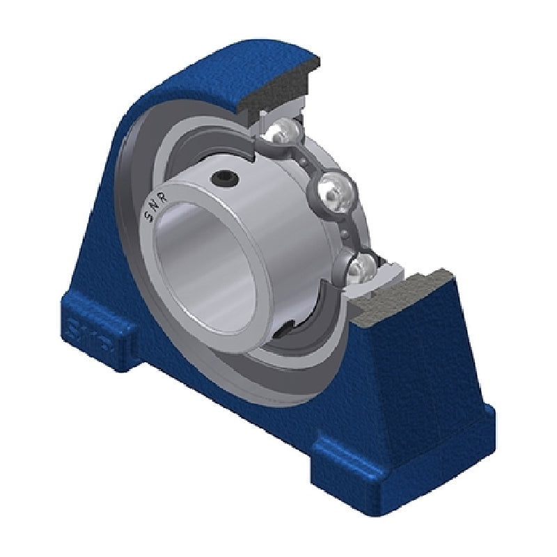 SNR USPAE209N Threaded Base Small Footprint Metric Pillow / Plummer Block Housing Supplied with 45mm Bore Insert - Allow 2-3 Days