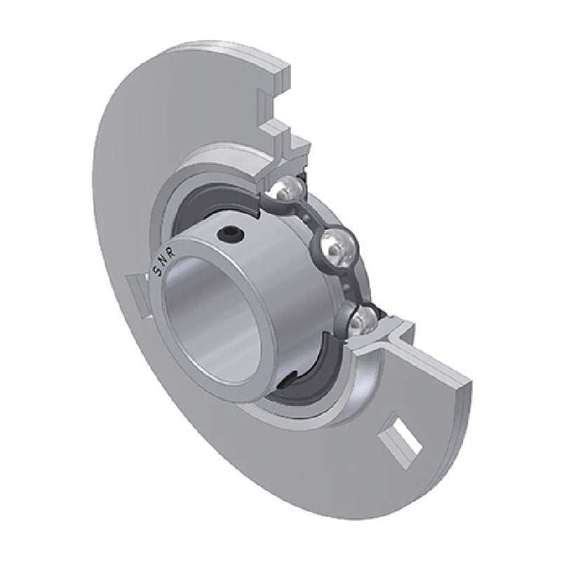 SNR USPF209 Round 4 Bolt Pressed Steel Bearing Housing with 45mm Insert - Allow 2-3 Days
