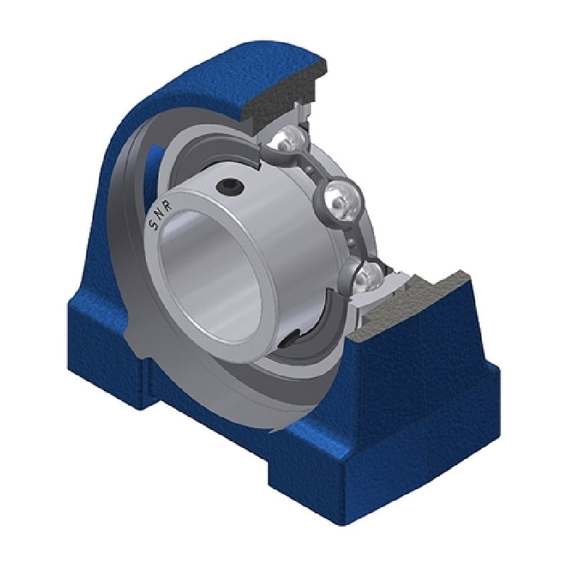 SNR USPG205N Threaded Base Small Footprint Metric Pillow / Plummer Block Housing with 25mm Bore Insert - Allow 2-3 Days