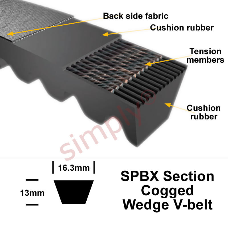 Optibelt XPB3150XEP XPB-Section Cogged XE-Power V-Belt - Allow 1-2 Days - Contact Us For Faster Delivery