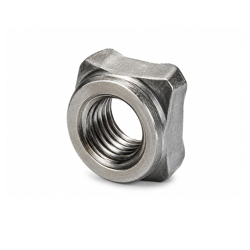 Unifix M8x14 - Grade A Steel Square Weld Nut DIN 928 with 1.25mm Pitch and Self-Colour Finish - Allow 2-3 Days