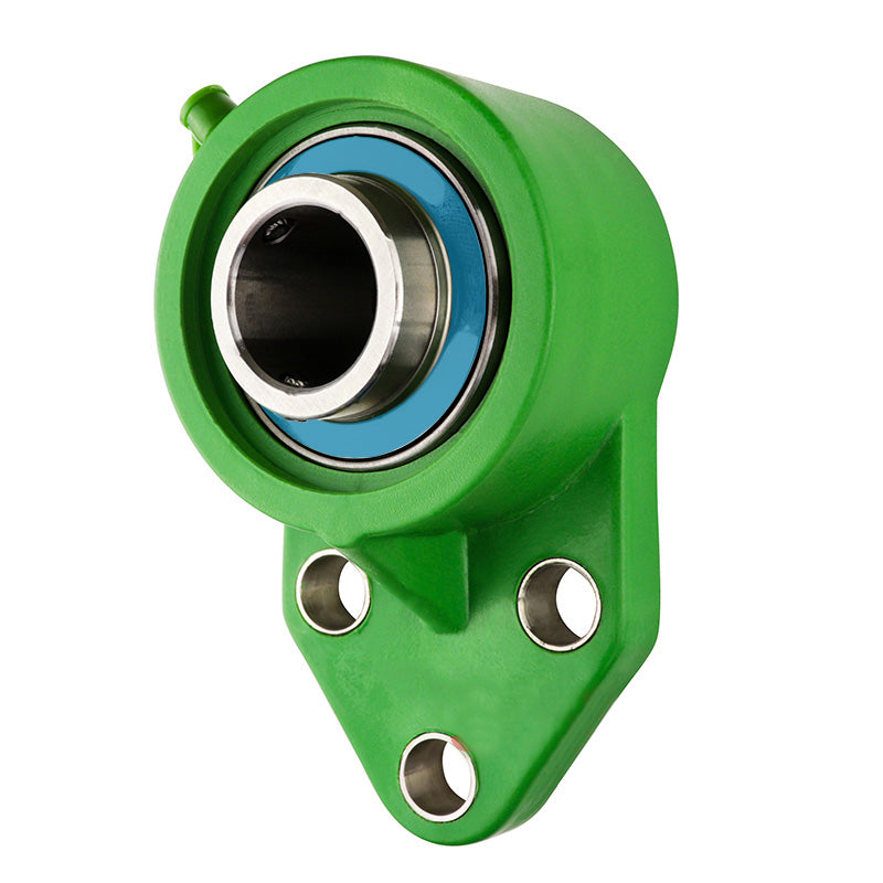 SSBFBLPL204 Metric Thermo Plastic Three Bolt Bracket Flange Housing with 20mm Bore Stainless Insert