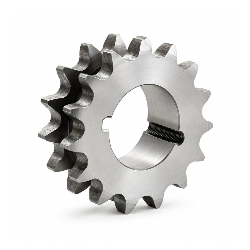 Drive-Flex 20 Tooth 06B Tapered Bore Double Simplex Sprocket for 3/8 inch Pitch Chain - Allow 2-3 Days