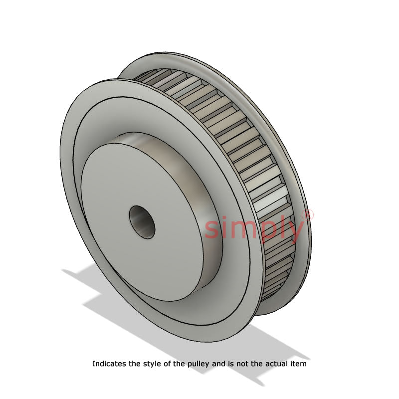 Aluminium Centre Drilled T2.5 Timing Pulley with Flanges 2.5mm Pitch 19 Tooth for 6mm Wide Belts
