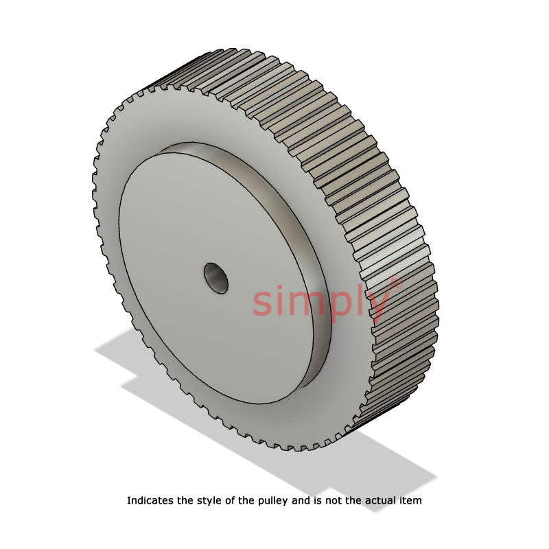 Aluminium Pilot Bore T10 Timing Pulley 10mm Pitch 48 Tooth for 16mm Wide Belts