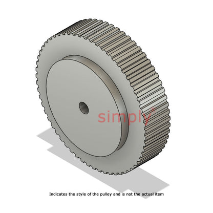 Aluminium Pilot Bore AT5 Timing Pulley 5mm Pitch 44 Tooth for 10mm Wide Belts
