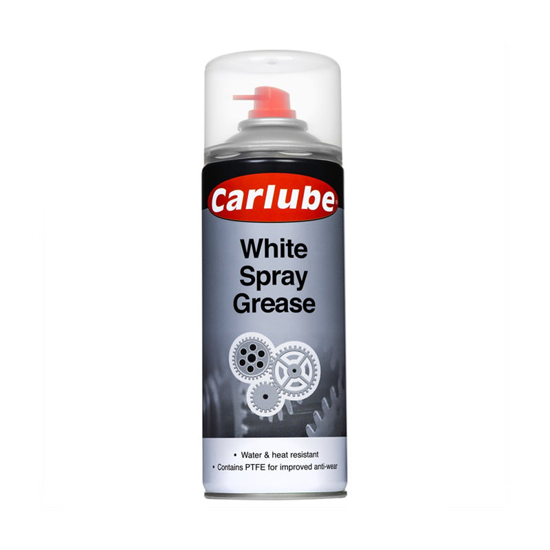 Carlube White Grease (with PTFE) Aerosol Spray 400ml - Allow 2-3 Days