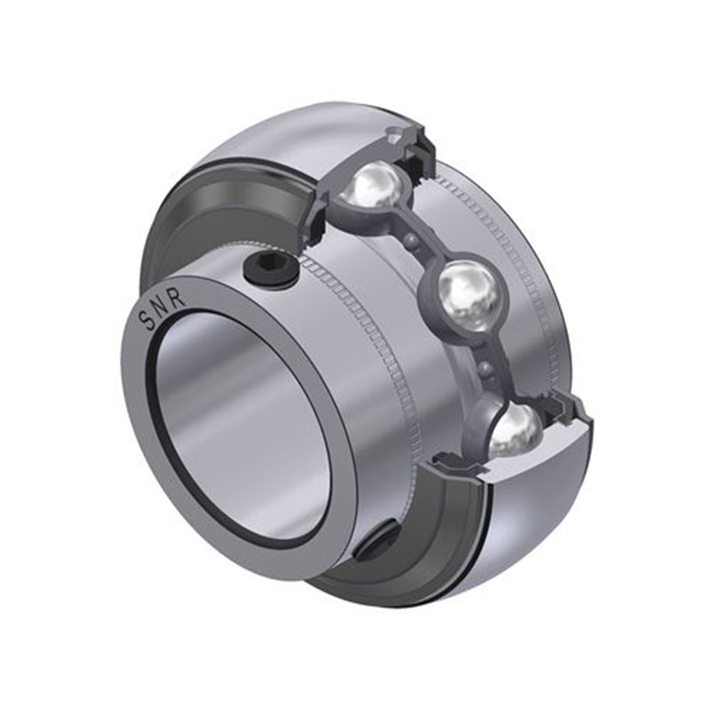 SNR UC207AGR Metric Full Width Spherical Outer Agricultural Bearing Insert 35mm Bore 72mm Outside Diameter with Grub Screws - Allow 2-3 Days