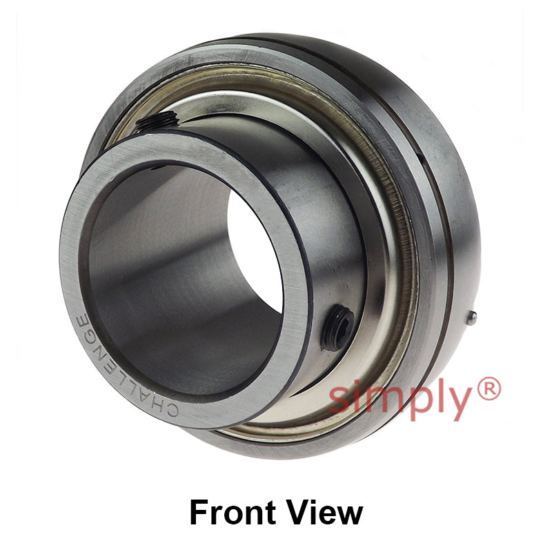 Challenge UC209-28 Imperial Insert with Grub Screws with 1-3/4 inch Bore 85mm Outside Dia and Triple Lip Seal Ideal for Agricultural and Outdoor Use