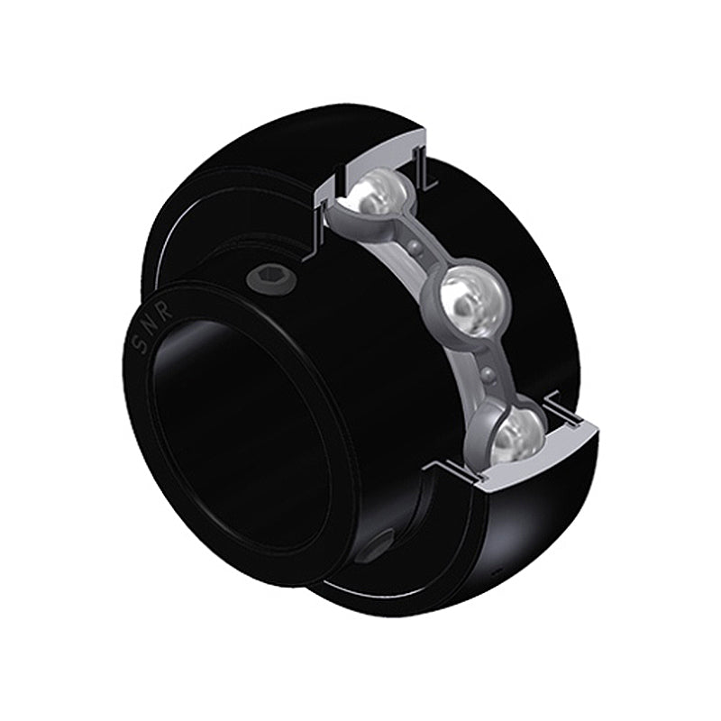 SNR UC214-44G2T20 Imperial Full Width Spherical Outer High Temp Bearing Insert 2-3/4 inch Bore 125mm Outside Diameter with Grub Screws - Allow 2-3 Days