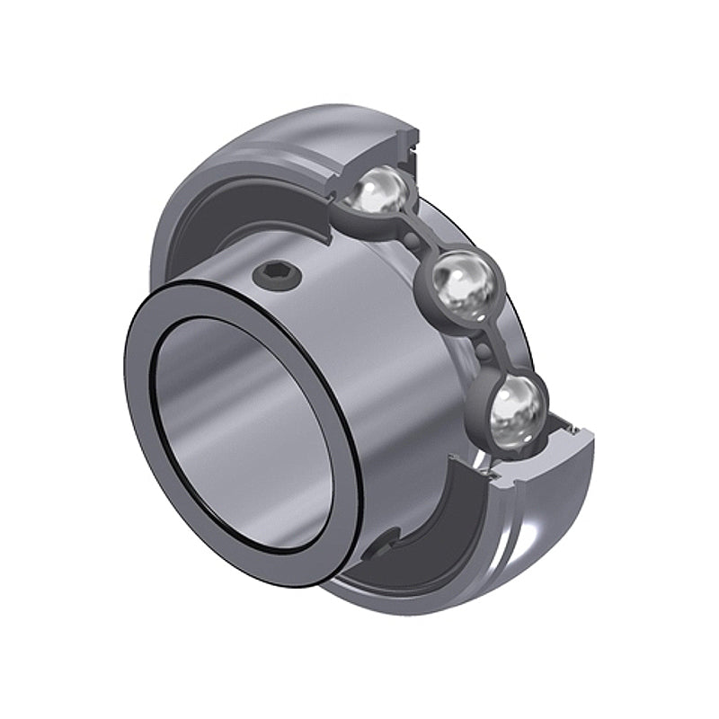 SNR US207G1N Metric Flatback Grooved Spherical Outer Agricultural Bearing Insert 35mm Bore 72mm Outside Diameter with Grub Screws - Allow 2-3 Days