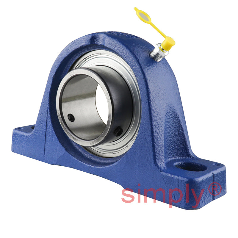 SNR USPE207-23 Imperial Cast Iron Two Bolt Pillow / Plummer Block Housing with 1-7/16 inch Bore Insert - Allow 2-3 Days