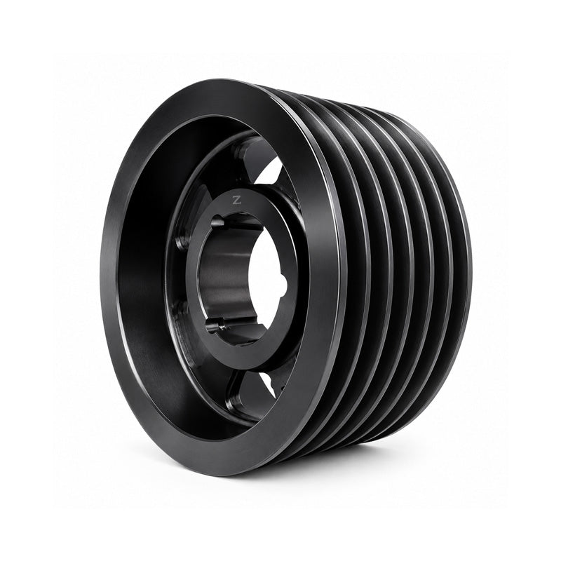 PowerDrive 500X6SPZ 500mm Pitch Diameter SPZ Section Tapered Locking Bush Type Pulley with 6 Grooves (Bush not Incl.) - Allow 2-3 Days